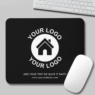 Custom Business Logo and Text Promotional Mousepad