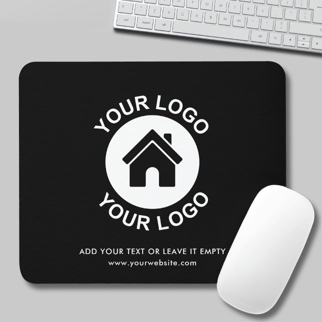 Custom Business Logo and Text Promotional Mousepad (Creator Uploaded)