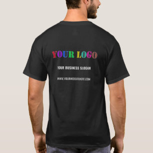 Custom Business Logo and Text Promotional T-Shirt