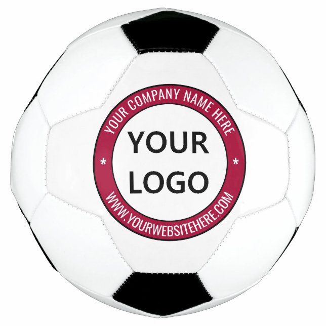 Custom Business Logo and Text Soccer Ball Gift (Front)