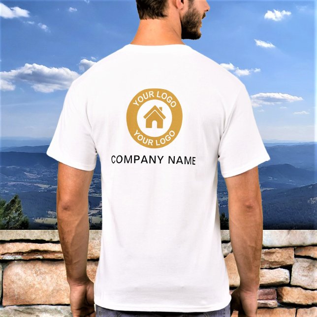Custom Business Logo and Text Work T-Shirt (Creator Uploaded)