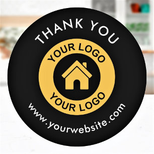 Custom Business Logo And Thank You Text