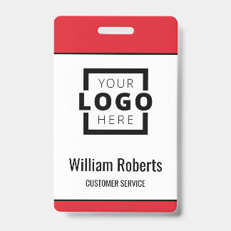 Custom Business Logo Basic Employee ID Badge