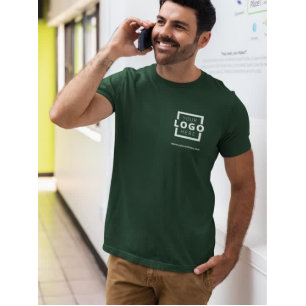 Custom Business Logo Basic Employee Name Green ID Badge
