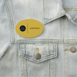 Custom Business Logo Basic Employee Staff Name  Na Tag