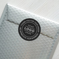 Custom Business Logo Black Thank You Order