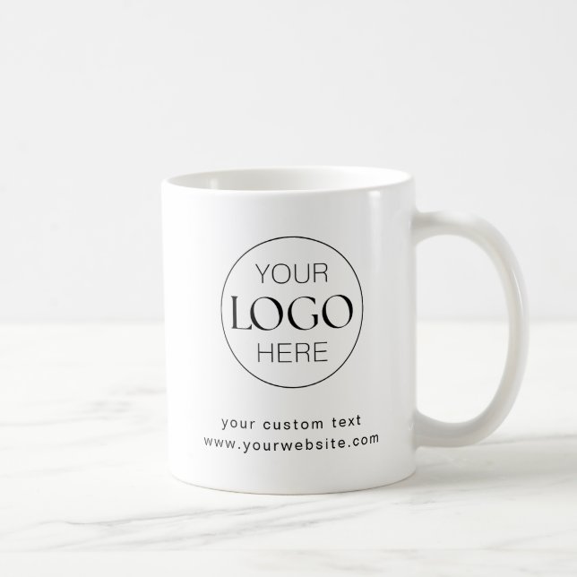 Custom Business Logo Branded Coffee Mug (Right)