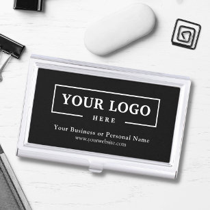 Custom Business Logo Branded Corporate Business Card Holder
