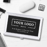 Custom Business Logo Branded Corporate Business Card Holder<br><div class="desc">Create your personalised professional business card holder with your own company logo and custom text. Custom branded business card holders are great practical corporate gifts for executives and employees,  and they add a professional touch and promotional value to presenting your cards to customers. No minimum order quantity.</div>