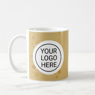 Custom Business Logo Branded Gold Coffee Mug