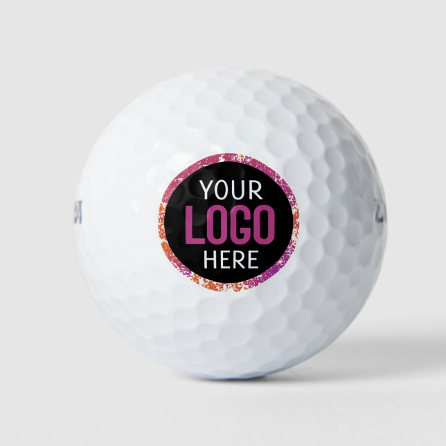 Custom Business Logo Branded Golf Balls (Front)