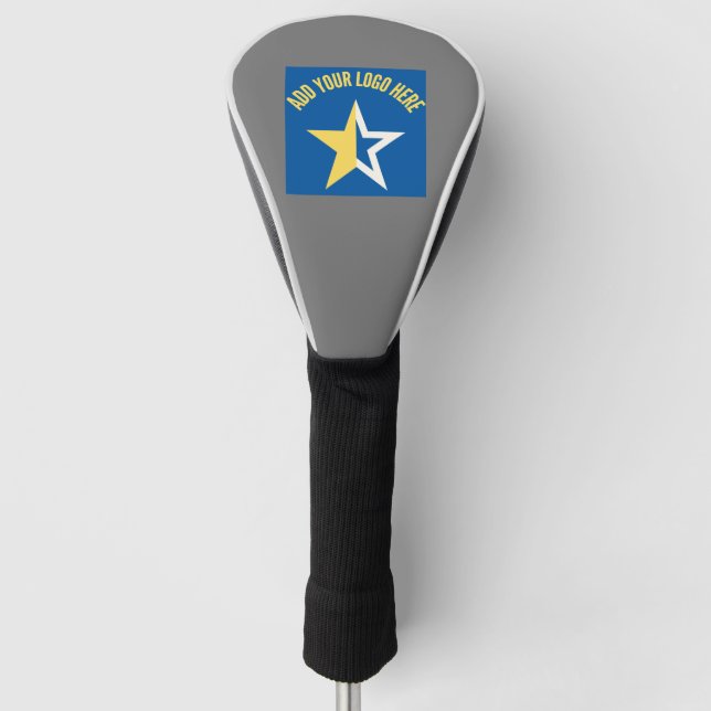 Custom Business Logo Branded Golf Head Cover (Front)