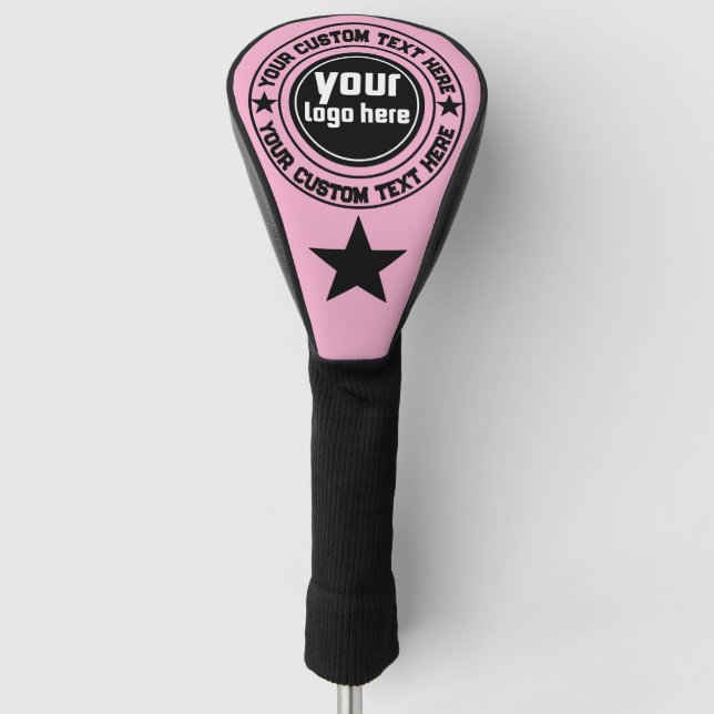 Custom Business Logo Branded Golf Head Cover (Front)