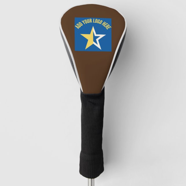 Custom Business Logo Branded Golf Head Cover (Front)