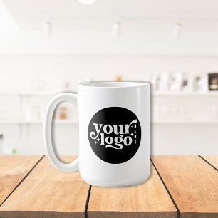 Custom Business Logo Branded Minimalist Coffee  Mug