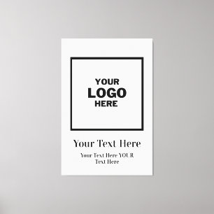 Custom Business Logo Branded Professional Canvas Print