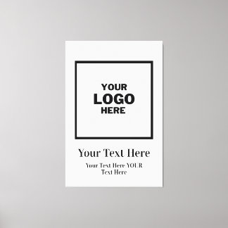 Custom Business Logo Branded Professional Canvas Print