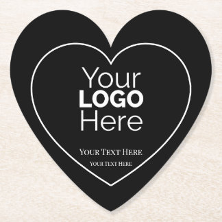 Custom Business Logo Branded Professional  Paper Coaster