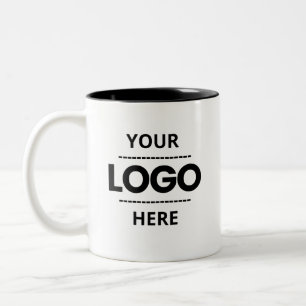 Custom Business Logo Branded Promotional Two-Tone Coffee Mug
