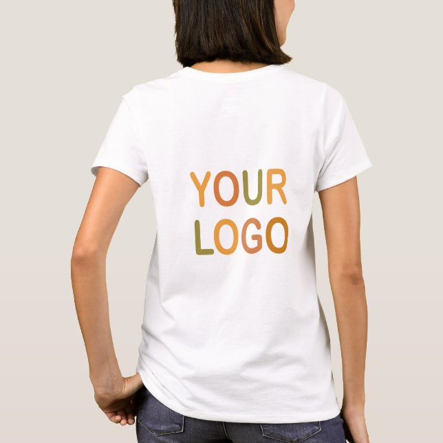 Custom Business Logo Branded T-Shirt (Back)