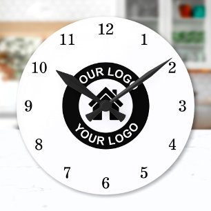 Custom Business Logo Branded Wall Clock