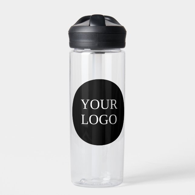 Custom Business Logo Branded  Water Bottle Sticker (Front)