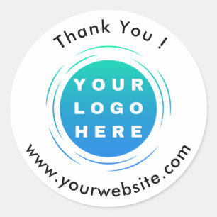 Custom Business Logo Classic Round Sticker