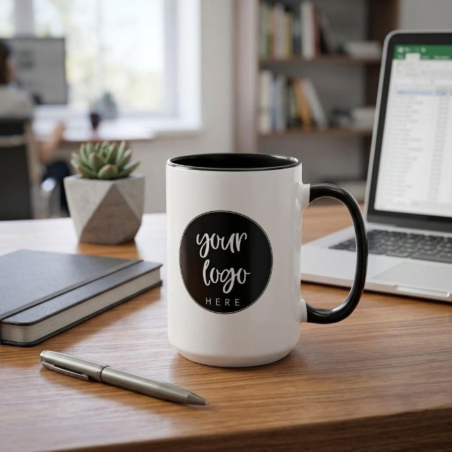 Custom Business Logo Coffee Mug (Company logo mug)