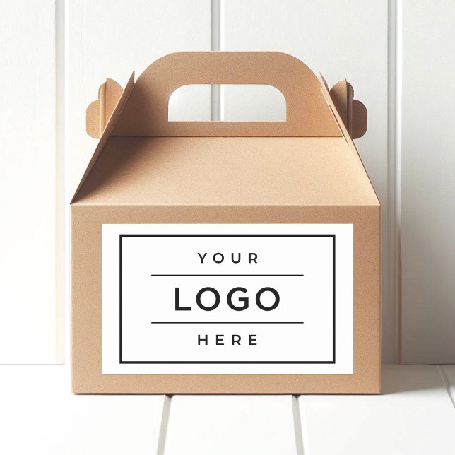 Custom Business Logo Company Branded Rectangular Sticker (Creator Uploaded)