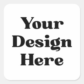 Custom Business Logo Company Branded Square Sticker