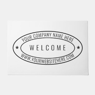 Custom Business Logo Company Doormat Welcome
