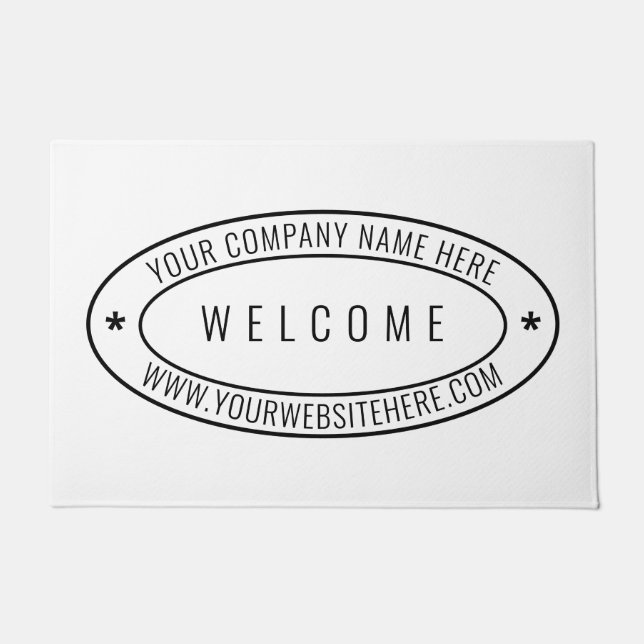 Custom Business Logo Company Doormat Welcome (Front)