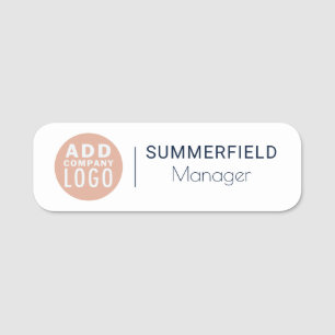 Custom Business Logo Company Employee ID Name Tag
