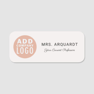Custom Business Logo Company Management Name Tag
