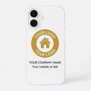 Custom Business Logo Company Name And Website iPhone 16 Case