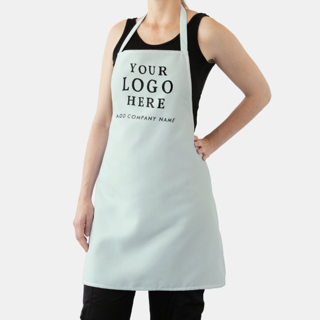  Custom Business Logo Company Name Branded Green Apron (Insitu)