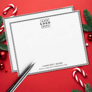 Custom Business Logo Company Name Double Border Card