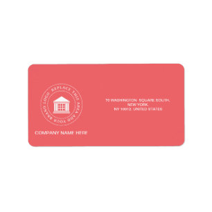 Custom Business Logo   Company Name  Label