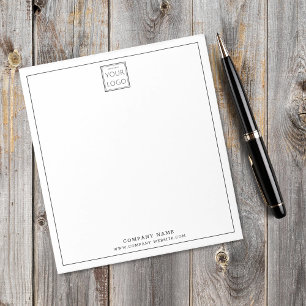 Custom Business Logo Company Name Promo Notepad