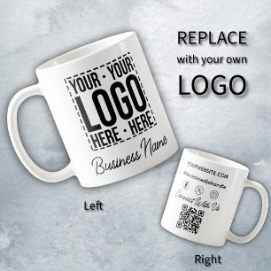 Custom Business Logo Company Personalised Modern Coffee Mug