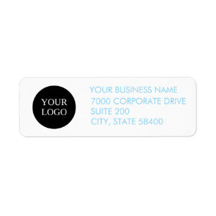Custom Business Logo Company Return Address Label