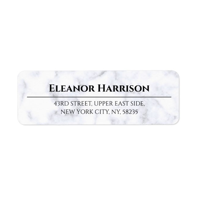 Custom Business Logo Company Return Address Label (Front)
