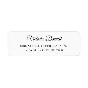 Custom Business Logo Company Return Address Label