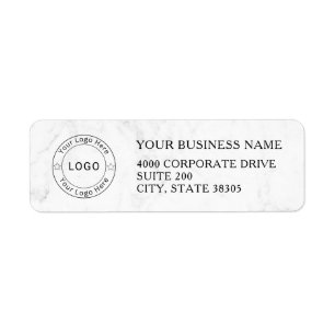 Custom Business Logo Company Return Address Label
