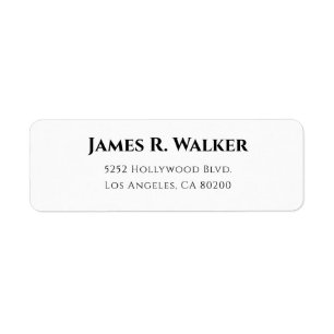 Custom Business Logo Company Return Address Label