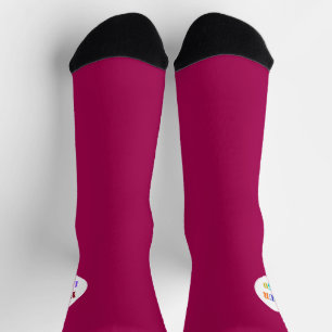 Custom Business Logo Company Socks - Choose Colour