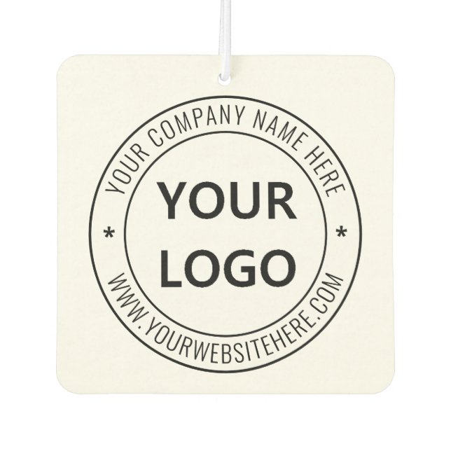 Custom Business Logo Company Stamp - Personalised  Car Air Freshener (Front)