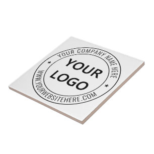 Custom Business Logo Company Stamp - Personalised  Ceramic Tile