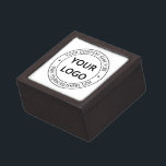 Custom Business Logo Company Stamp - Personalised  Gift Box<br><div class="desc">Custom Business Logo Company Stamp - Personalised Website - Text Promotional Professional Customisable Stamp Gift - Add Your Logo - Image / Name - Company / Website - Information - Resize and move or remove and add elements / text with customisation tool. Choose / add your colour !</div>