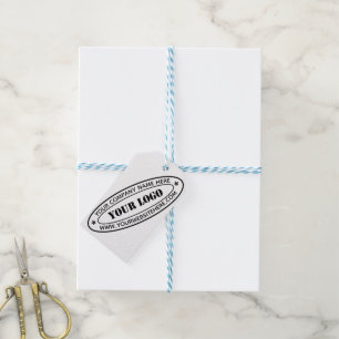Custom Business Logo Company Stamp - Personalised Gift Tags